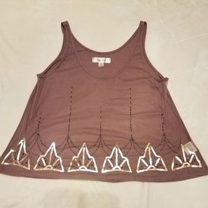 Beaded, sequined tank